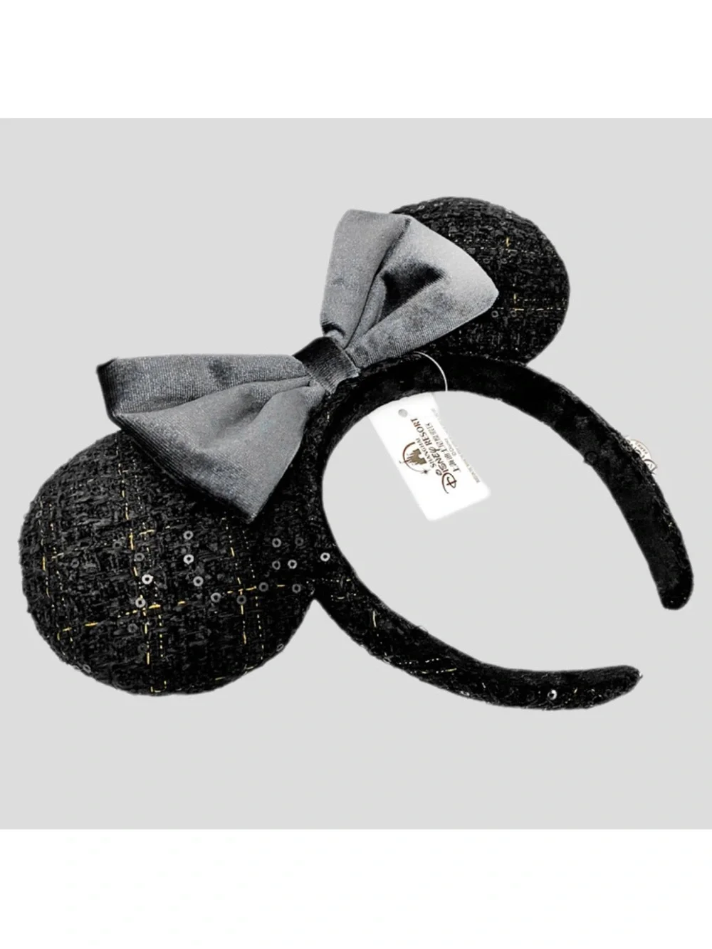 NWT DISNEY PARKS Japan Tokyo Disney Resort Black Bow Mickey Minnie Ears Headband